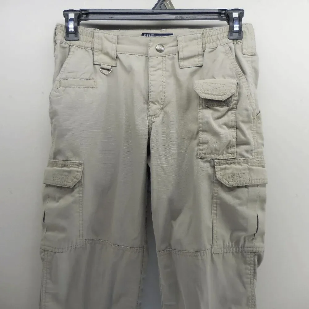 5.11+ TACTICAL Taclite Pro Ripstop Pants Women's Size 4 Long‎ Khaki 64360 EUC